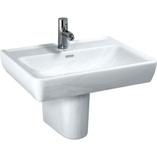Раковина Laufen Pro 65 см с 1 отверстием для смесителя, подвесные, на полупьедестал, на пьедестал, пристенные - фото 3