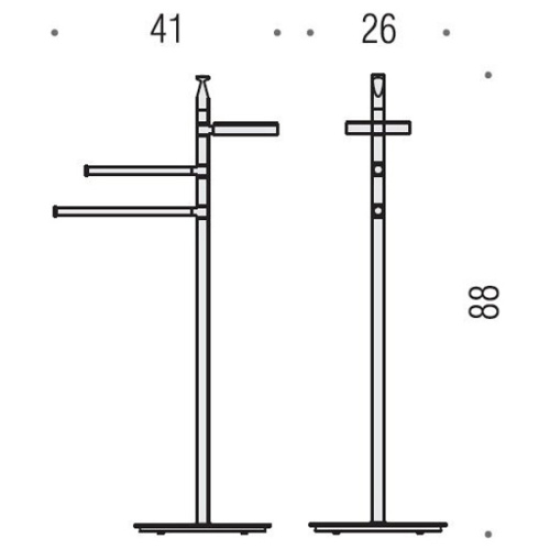 Стойка для ванной Colombo Planets с аксессуарами - фото 3