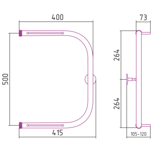 Схема, для систем горячего водоснабжения, для систем отопления, c боковым подключением - фото 5