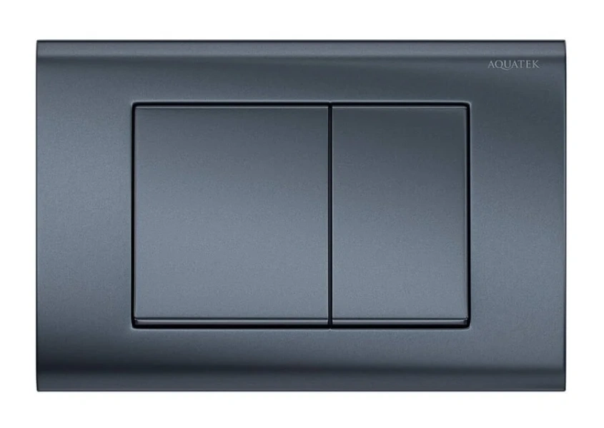 Клавиша смыва Акватек Pneumo S оружейная сталь матовая - фото 1