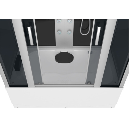 Душевой бокс, задние стенки чёрные, стекло тонированное, Erlit Comfort ER 4517TP-C4 - фото 4