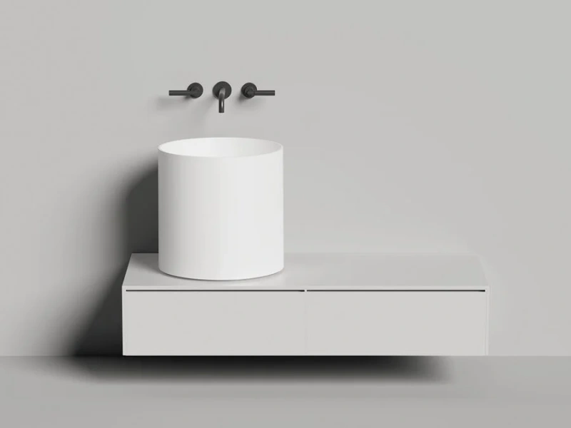 Раковина Salini Armonia Round 03 45 см белая - фото 3