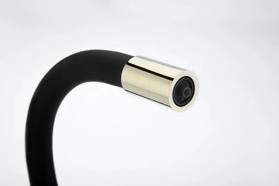 Смеситель для кухни Paulmark Salix золото/черный, высокие, округлая форма, для питьевой воды с фильтром - фото 5