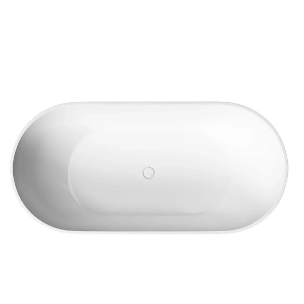 Aкриловая ванна Sancos Leaf FB20MW отдельностоящая, 170 х 80 см, белый матовый - фото 4