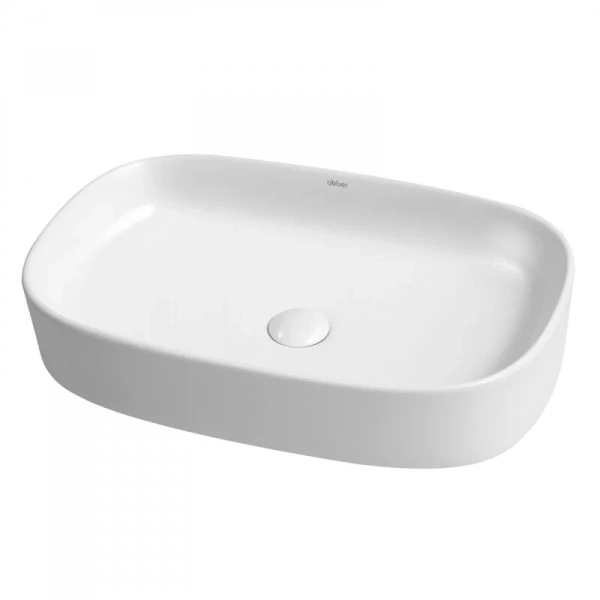 Раковина Abber Rechteck 61 см белая - фото 1