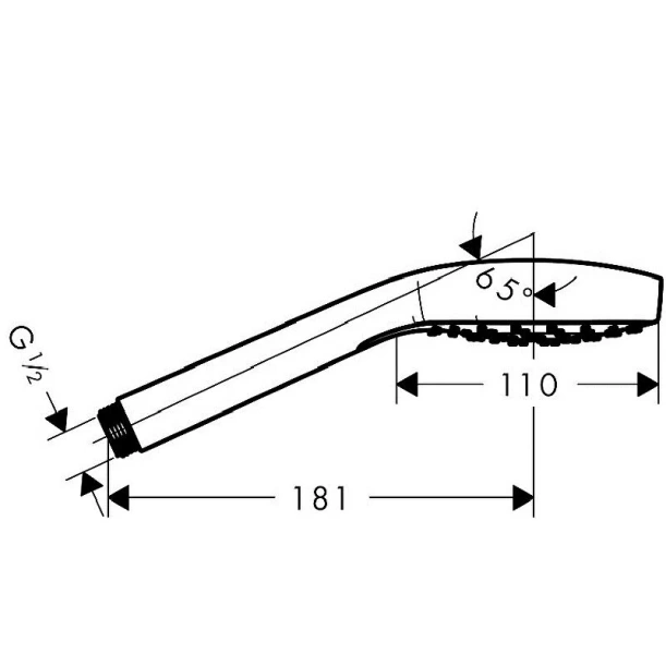 Лейка для душа Hansgrohe Croma Select E шлифованная бронза, душевые лейки - фото 2