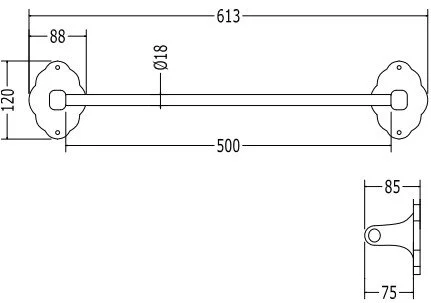 Полотенцедержатель для ванной Devon&Devon Emily MIL506E - фото 2