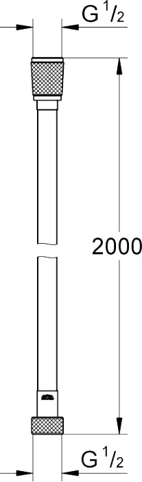 Шланг для душа Grohe Silverflex хром матовый - фото 2