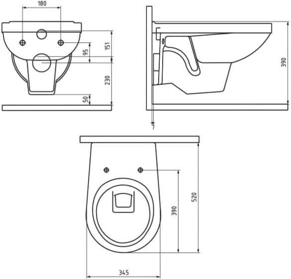 Унитаз с инсталляцией BERGES Gamma клавиша черная index_2 - фото 7