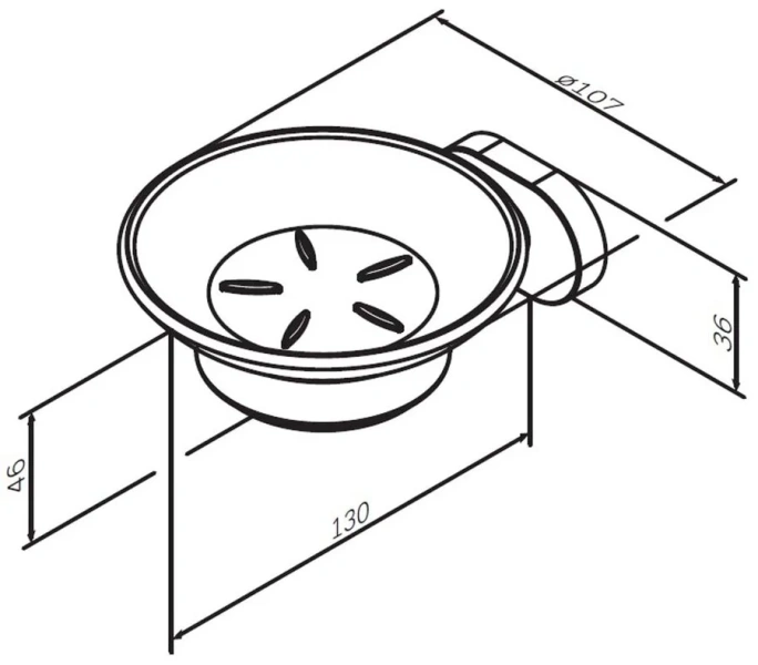 Мыльница Am.Pm Sense стеклянная - фото 2
