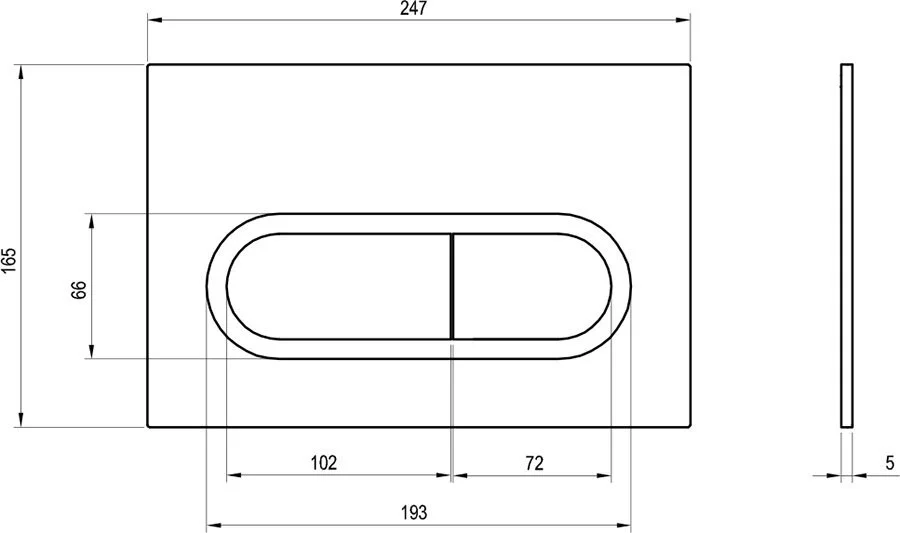 Клавиша смыва Ravak Chrome сатин - фото 4