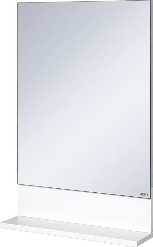 Зеркало Misty Алиса 60 см белое, с полкой - фото 1