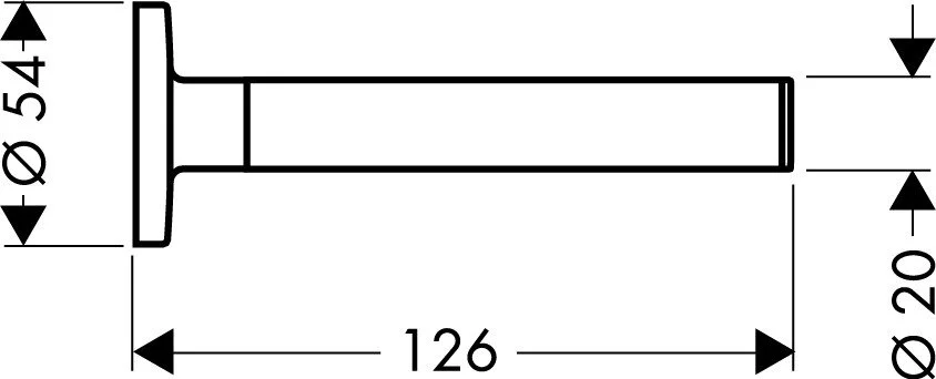Бумагодержатель для ванной Axor Uno 41528000, современные, hi-tech - фото 2
