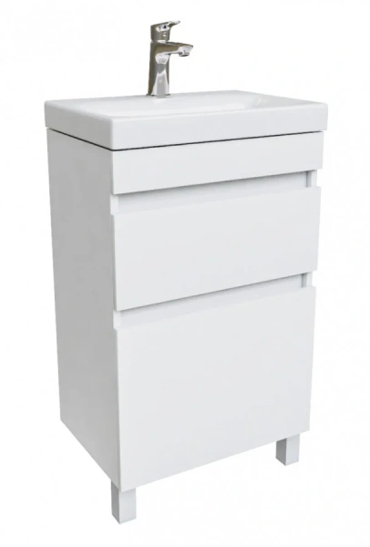 Тумба под раковину напольная IDDIS Zodiac 50 см белая, 50 см - фото 6