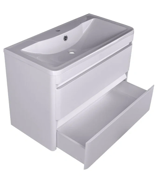 Тумба под раковину подвесная Style Line Атлантика 90 см антискрейтч, в наличии - фото 2