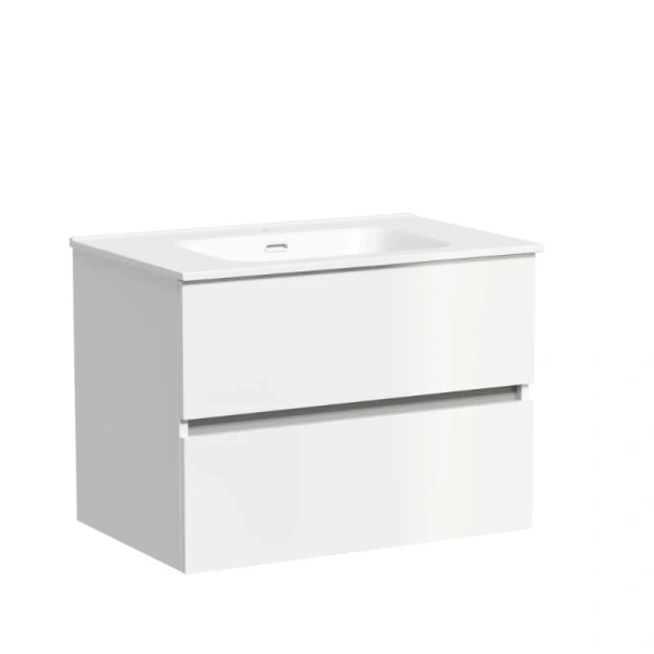 Тумба под раковину подвесная Sancos Urban 70 см белый глянец