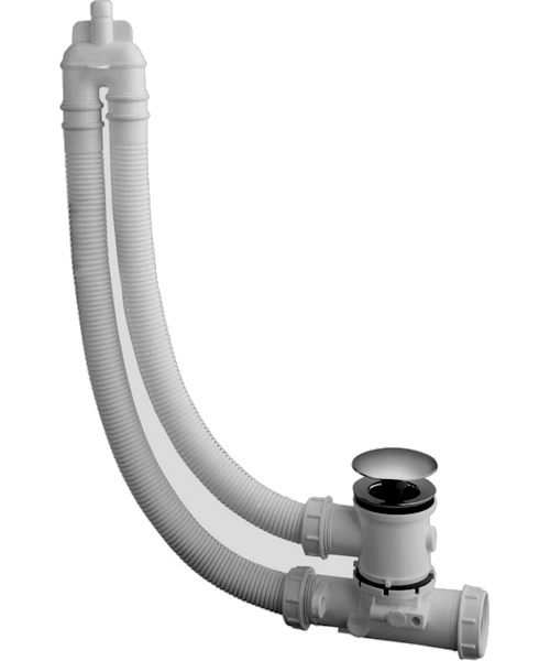 Колонка сливная со скрытым сливом-переливом для ванны, цвет медь, Devon&Devon - фото 5