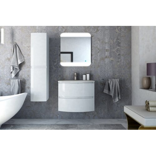 Тумба с раковиной подвесная Cezares Vague 70 см с двумя выдвижными ящиками, в наличии, по запросу, нет в наличии - фото 2