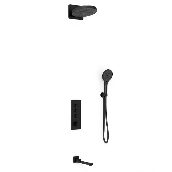 Душевой комплект Vincea черный, современные, hi-tech index_1 - фото 9