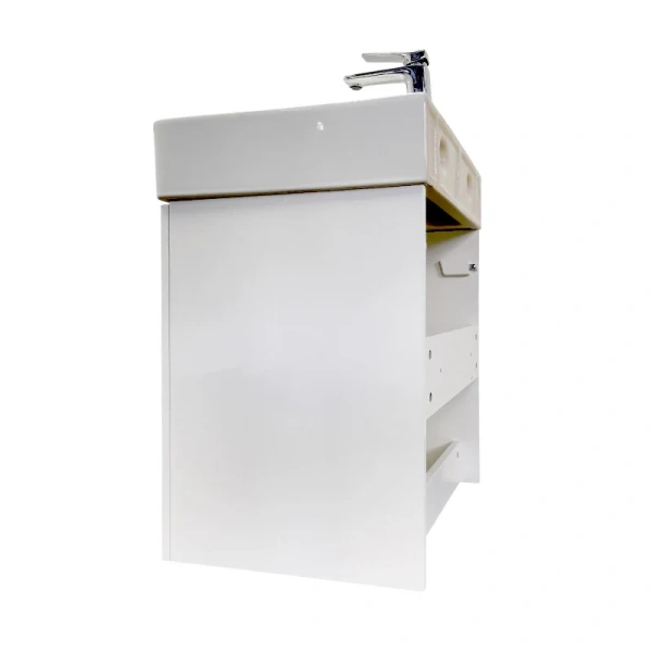 Тумба с раковиной подвесная Comforty Асти 60П 60 см белый глянец - фото 3