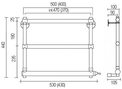 Полотенцесушитель электрический Margaroli 540 - фото 2
