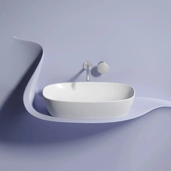 Раковина Ceramica Nova Element 60 см белая матовая, в форме чаши, прямоугольной формы - фото 5