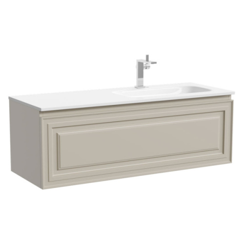 Тумба под раковину подвесная Sancos Very 120 см правая beige soft