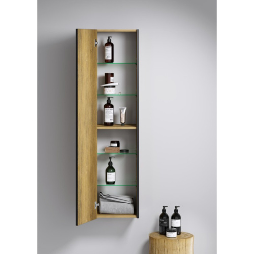 Шкаф-пенал подвесной Aqwella Fargo 35 см с одной дверцей - фото 2