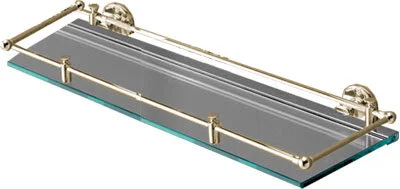 Полка со стеклом для ванной, цвет светлое золото, Devon&Devon First Class - фото 2