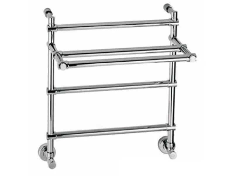 Полотенцесушитель водяной цвет:хром Margaroli 455, с полкой - фото 1