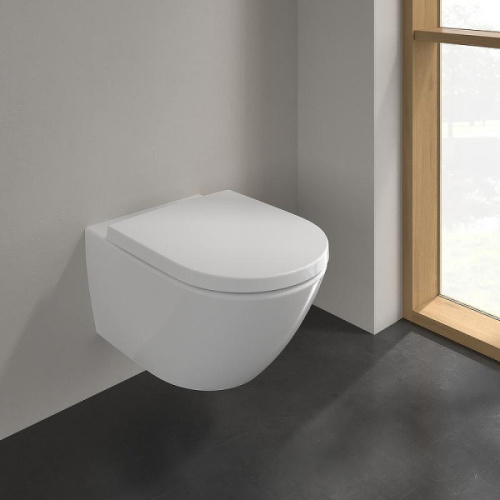 Унитаз подвесной Villeroy & Boch Subway 3.0 с сиденьем микролифт - фото 4