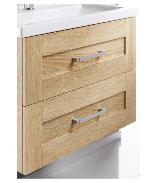 Тумба с раковиной подвесная Aqwella Фостер FOS01062DS 60 см с двумя ящиками, подвесная, пристенная - фото 4