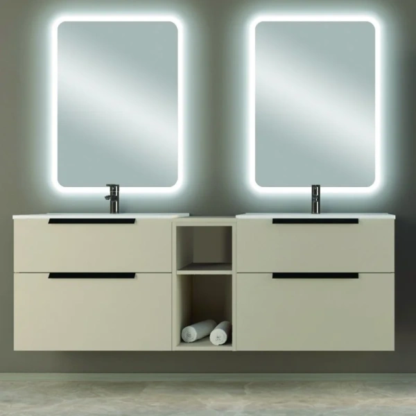 Тумба под раковину подвесная Cezares Urban 74 см spatolato bianco, современная, hi-tech - фото 3