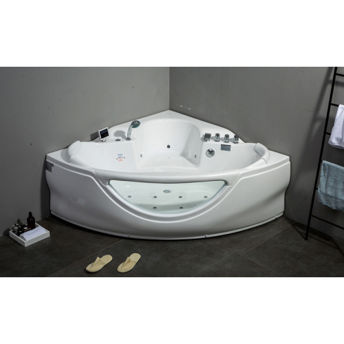 Ванна акриловая Gemy 155x155 см белая, полукруглые - фото 4