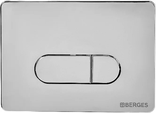 Клавиша смыва BERGES Novum D3 хром глянец - фото 1
