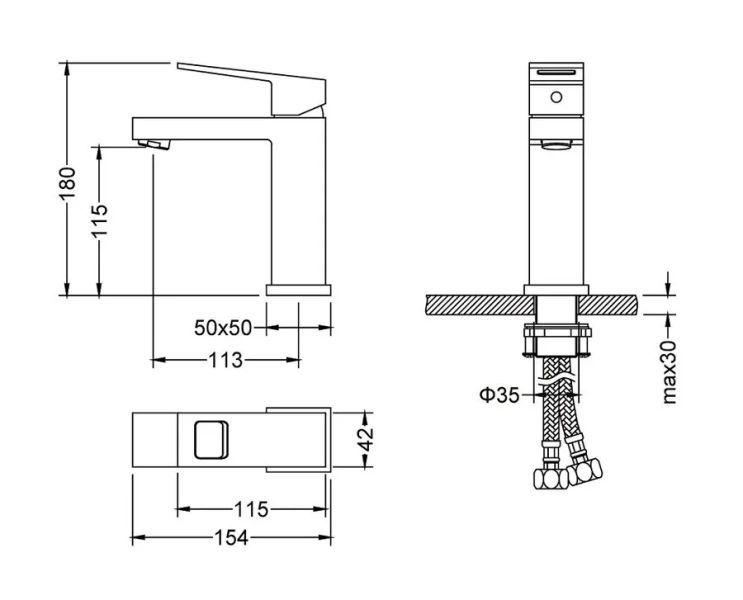 Смеситель для раковины Timo Briana 7161   - фото 2