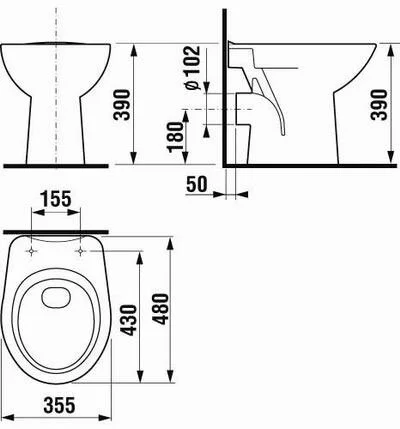 Унитаз напольный Jika Zeta 82239 - фото 2