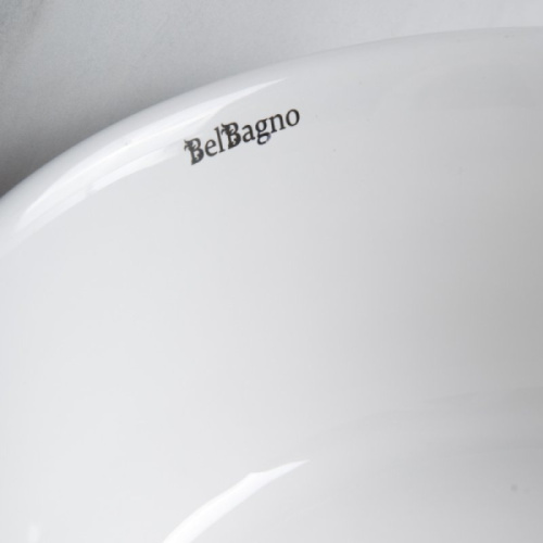 Раковина накладная BelBagno 41 см керамическая, белая, одинарные, недорогие - фото 8