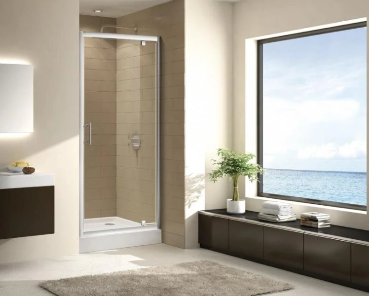 Душевая дверь в нишу Cezares Eco 90 см стекло прозрачное - фото 2