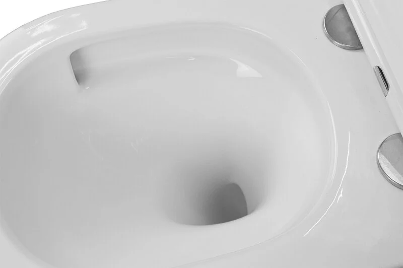 Унитаз подвесной Azario Teramo безободковый, с горизонтальным, прямым выпуском, с прямым выпуском - фото 7