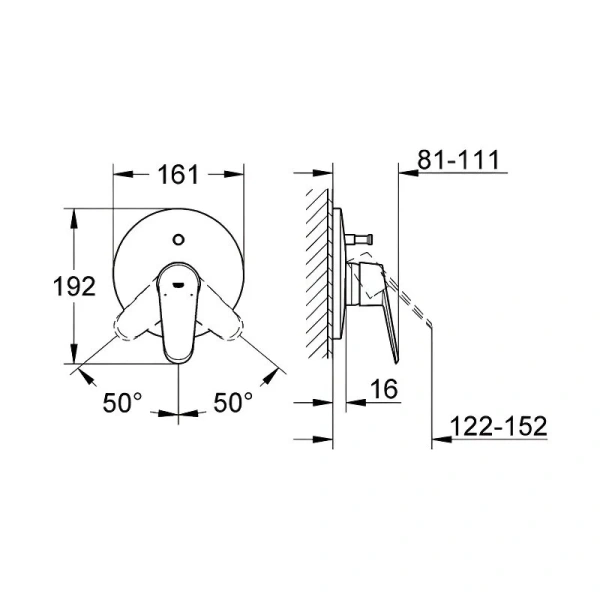 Смеситель для ванны Grohe Eurodisc Cosmopolitan 19548 - фото 2