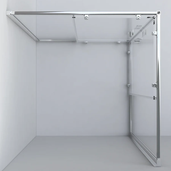 Душевой уголок Vincea Garda 90х90 см профиль хром, стекло шиншилла, 90х90 - фото 5