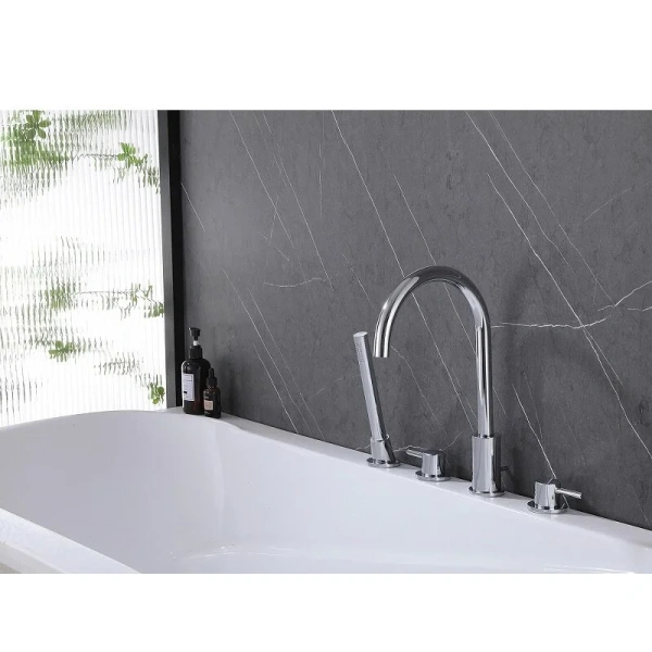 Смеситель для ванны Abber Wasser Kreis хром, современные, hi-tech - фото 3