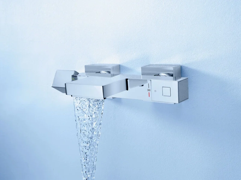 Смеситель для ванны термостатический Grohe Grohtherm Cube 34497000, с термостатом - фото 7