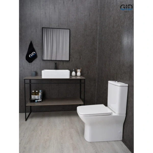 Раковина GID Geometrico N9104 52 см белая, одинарные, недорогие - фото 8