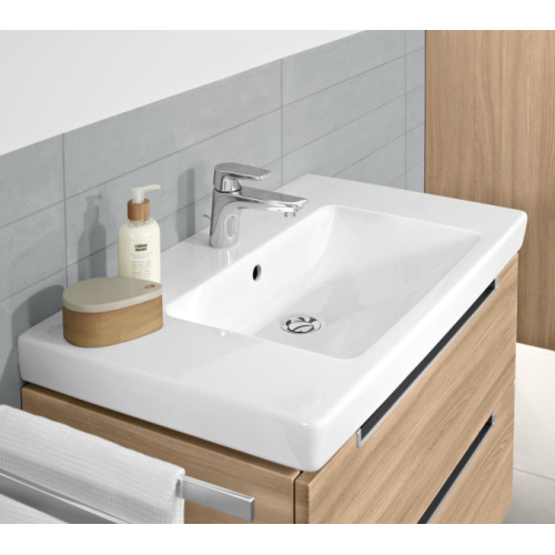 Раковина Villeroy & Boch Subway 2.0 100 см альпийский белый с покрытием CeramicPlus, прямоугольной формы - фото 5