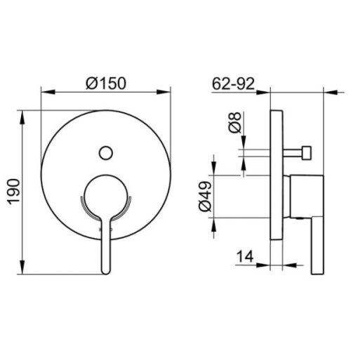 Смеситель для ванны Keuco Edition 400 51572 010281 - фото 4