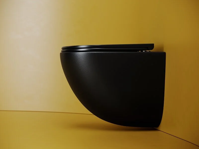 Унитаз подвесной Ceramica Nova Vogue черный матовый, черные - фото 6