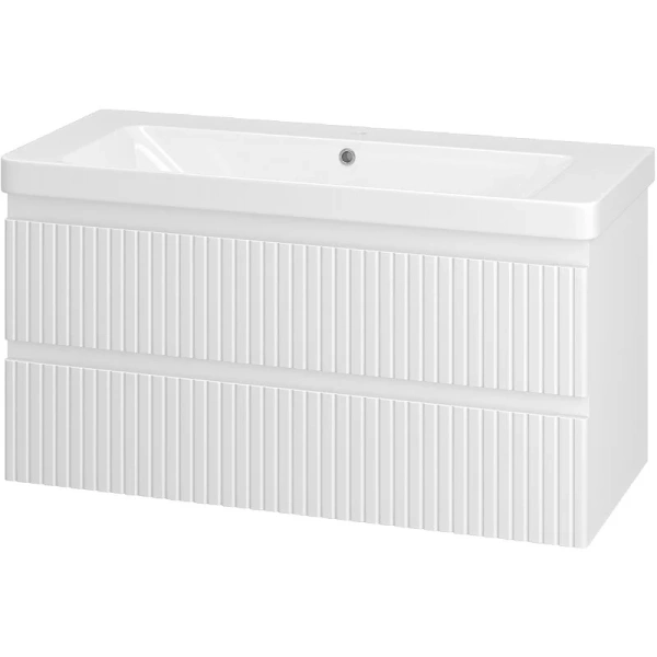 Тумба под раковину подвесная Brevita Victory 105 см белая