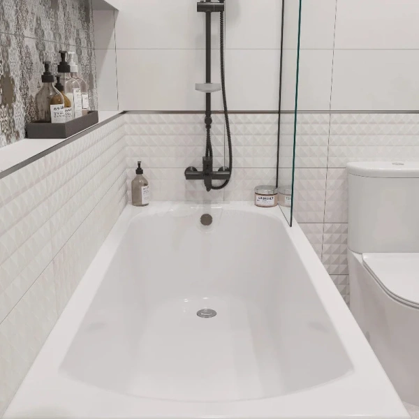 Ванна акриловая Diwo Углич 170 x 70 см, с каркасом, цвет белый, Щ0000055175/Щ0000048581, в наличии - фото 10